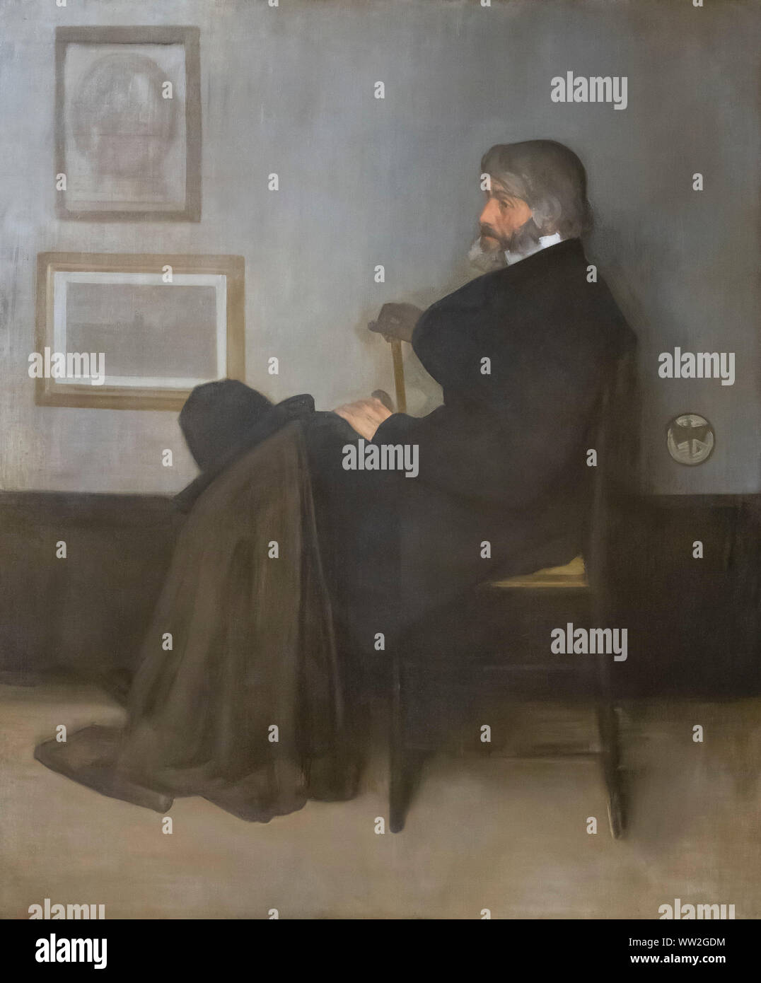 Arrangement in Grey and Black, No.2, Portrait of Thomas Carlisle, James McNeill Whistler, 1872-1873, Stock Photo