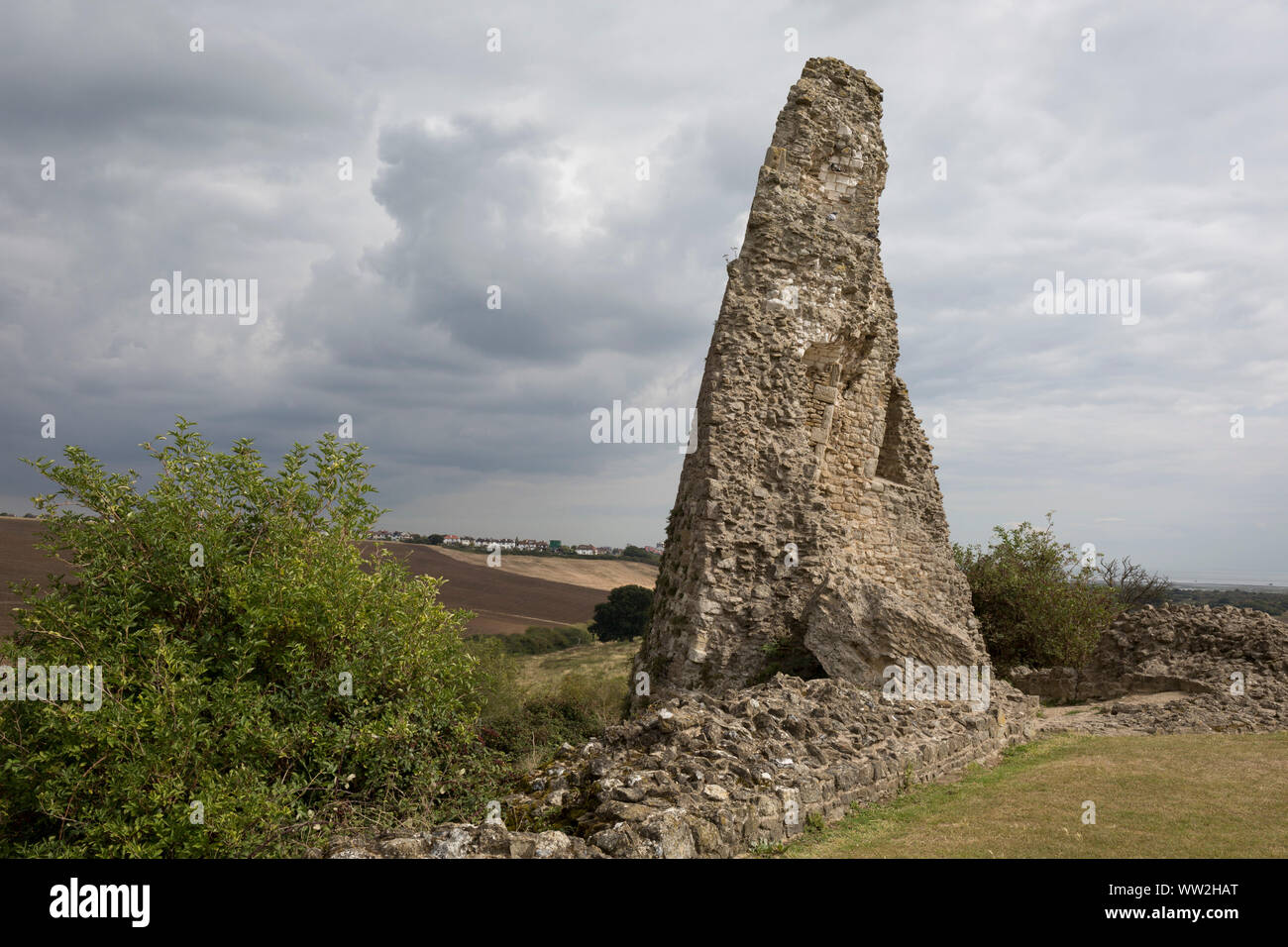 The remains of Hadleigh Castle on 10th September 2019, in Hadleigh