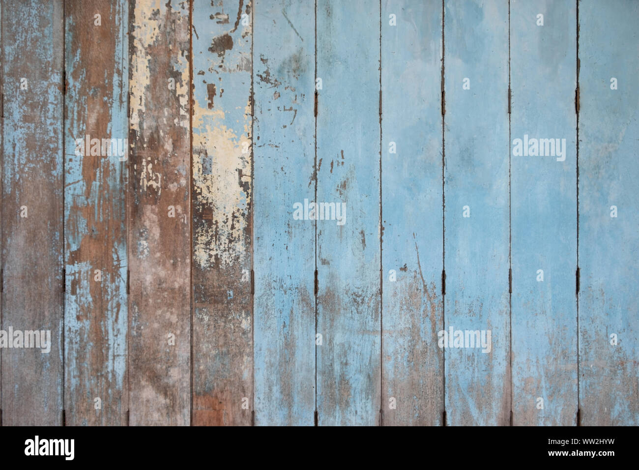 Rustic Old blue wooden background. wood planks. Stock Photo