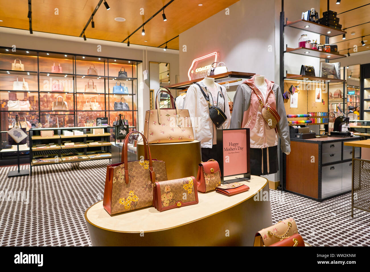 SINGAPORE - CIRCA APRIL, 2019: interior shot of Coach store in Jewel Changi  Airport Stock Photo - Alamy