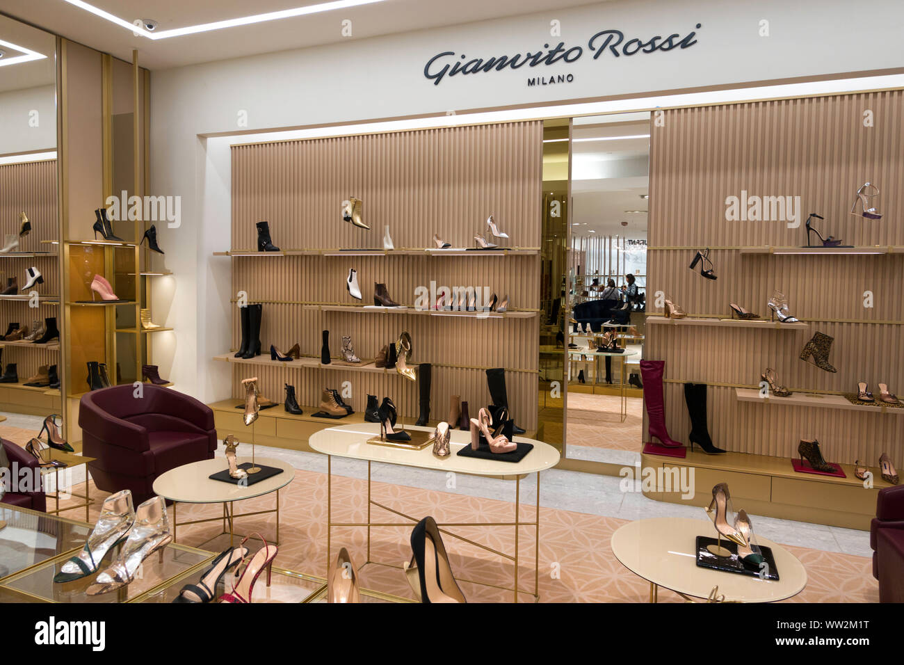 Display for Italian shoes brand 'Gianvito Rossi' Launch in Seoul, South  Korea on April 9, 2019. (Photo by Lee Young-ho/Sipa USA Stock Photo - Alamy