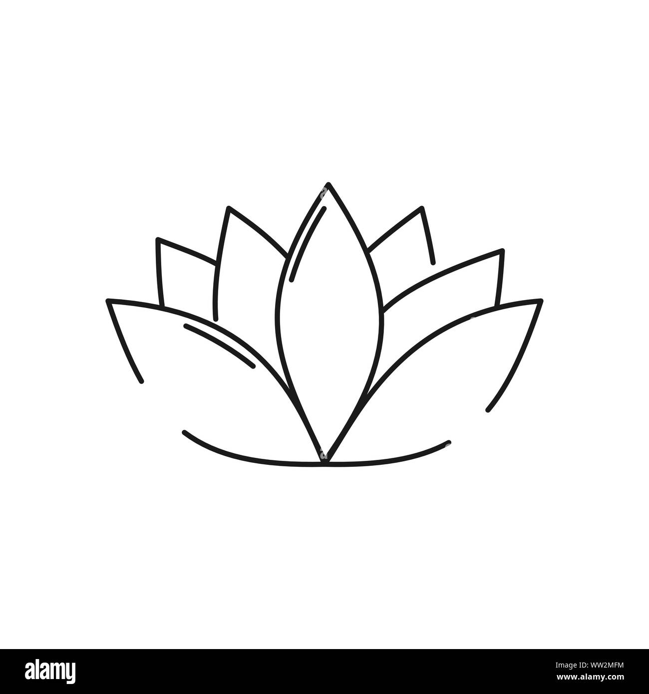 lotus icon logo vector illustration Stock Vector Image & Art - Alamy