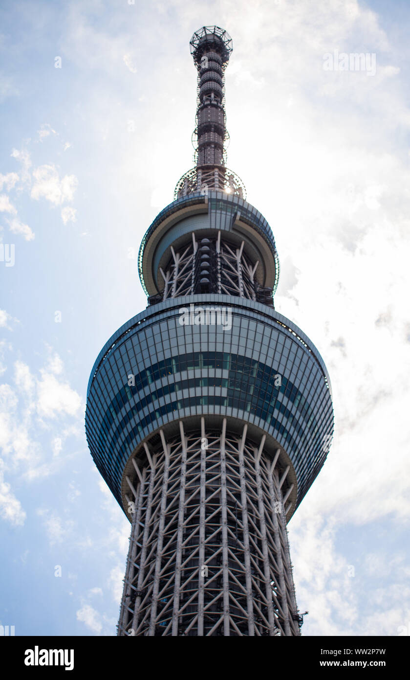 Exterior of Tokyo Sky Tree building Stock Photo
