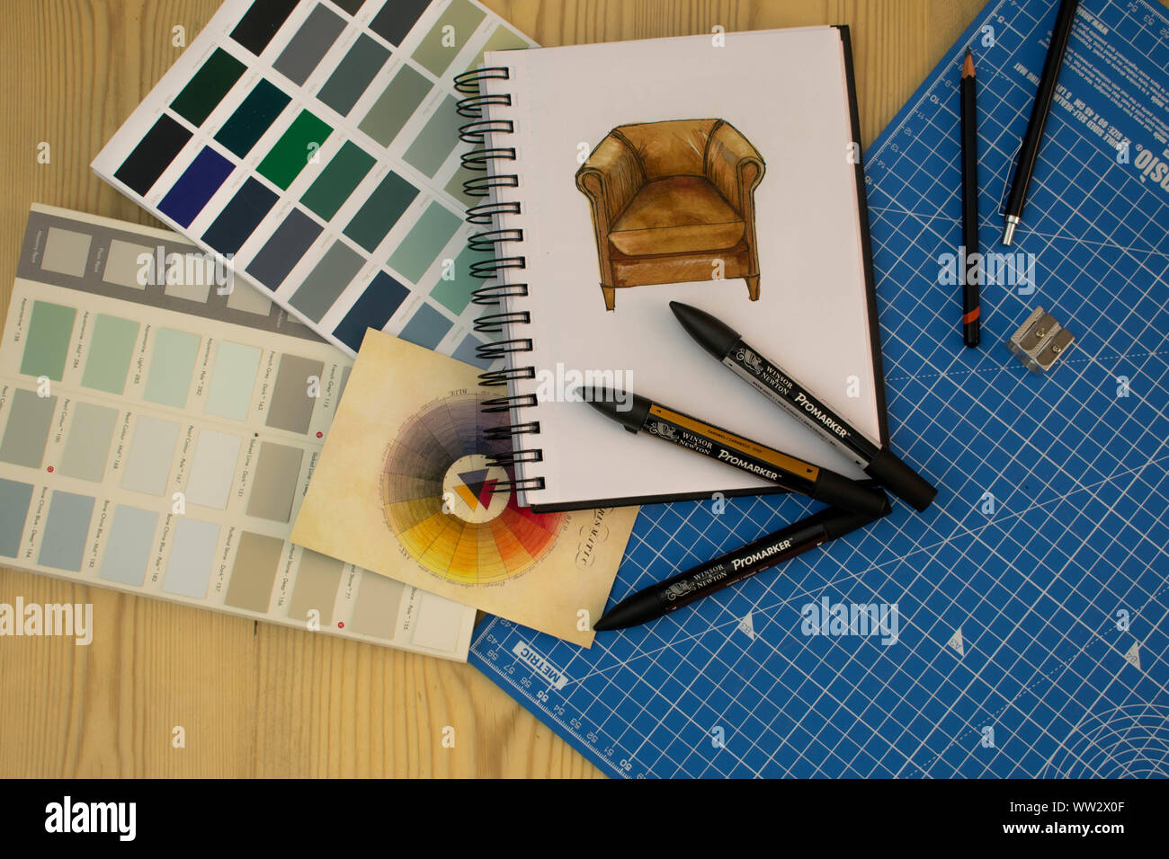 Interior design sketches hires stock photography and images Alamy