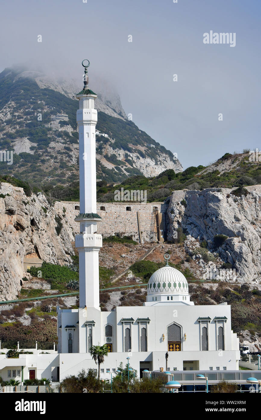 Ibrahim-al-Ibrahim Mosque, Gibraltar, British Overseas Territories, Europe Stock Photo