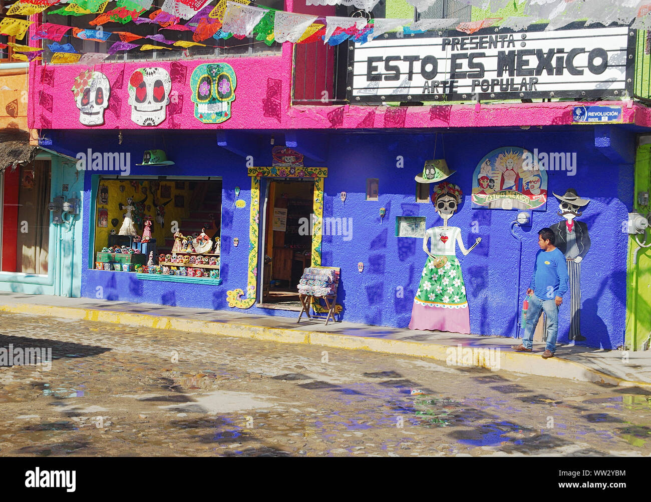 Sayulita Mexico Art Shop Stock Photo