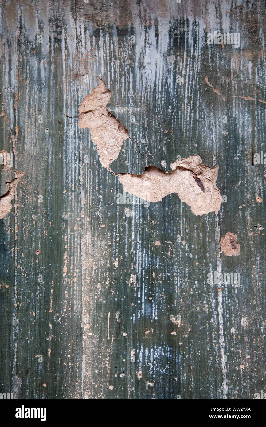 Broken Distressed Wall Stock Photo