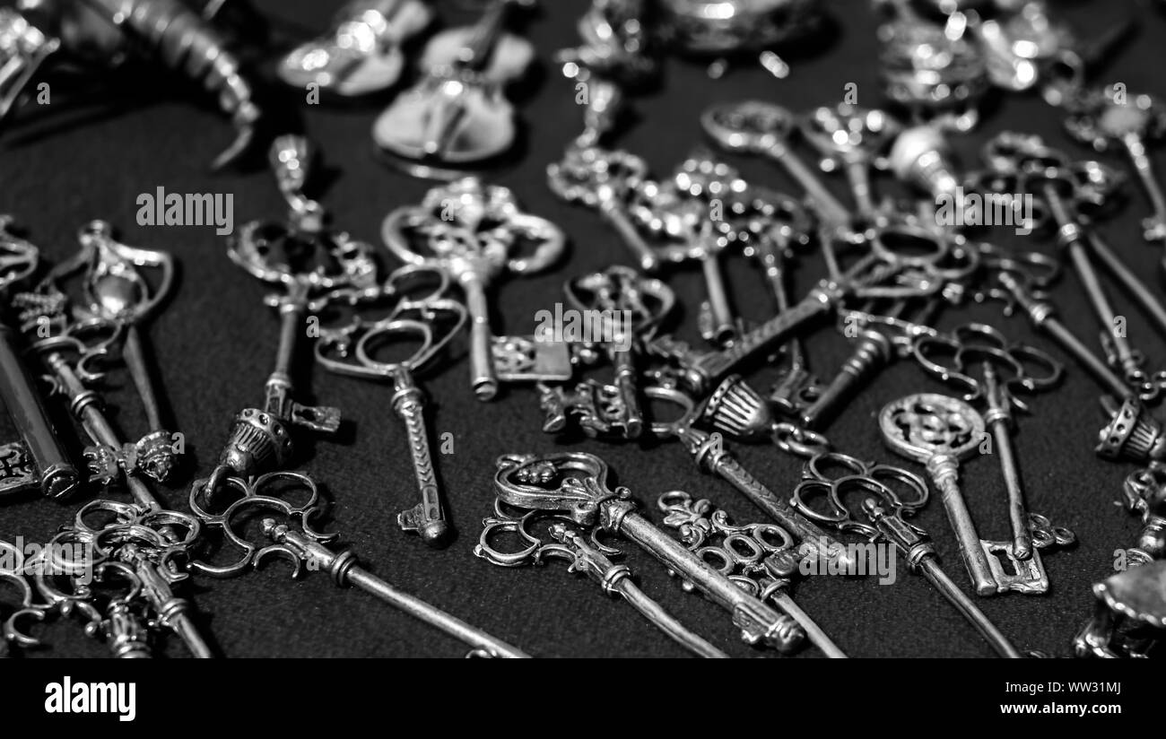 collection of old keys Stock Photo Alamy