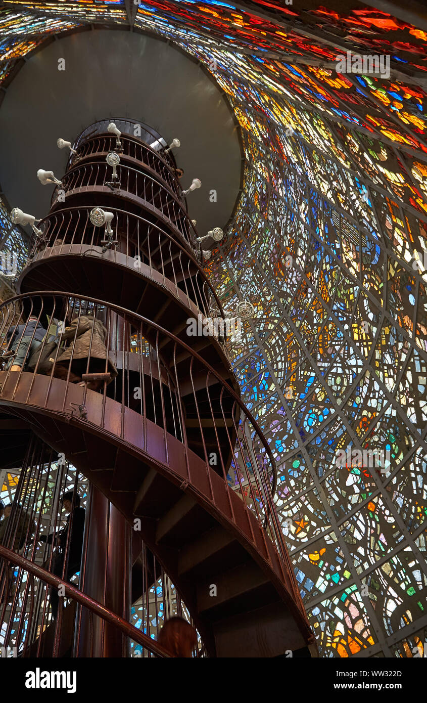 HAKONE, JAPAN DECEMBER 01, 2007 The twoway spiral staircase in the