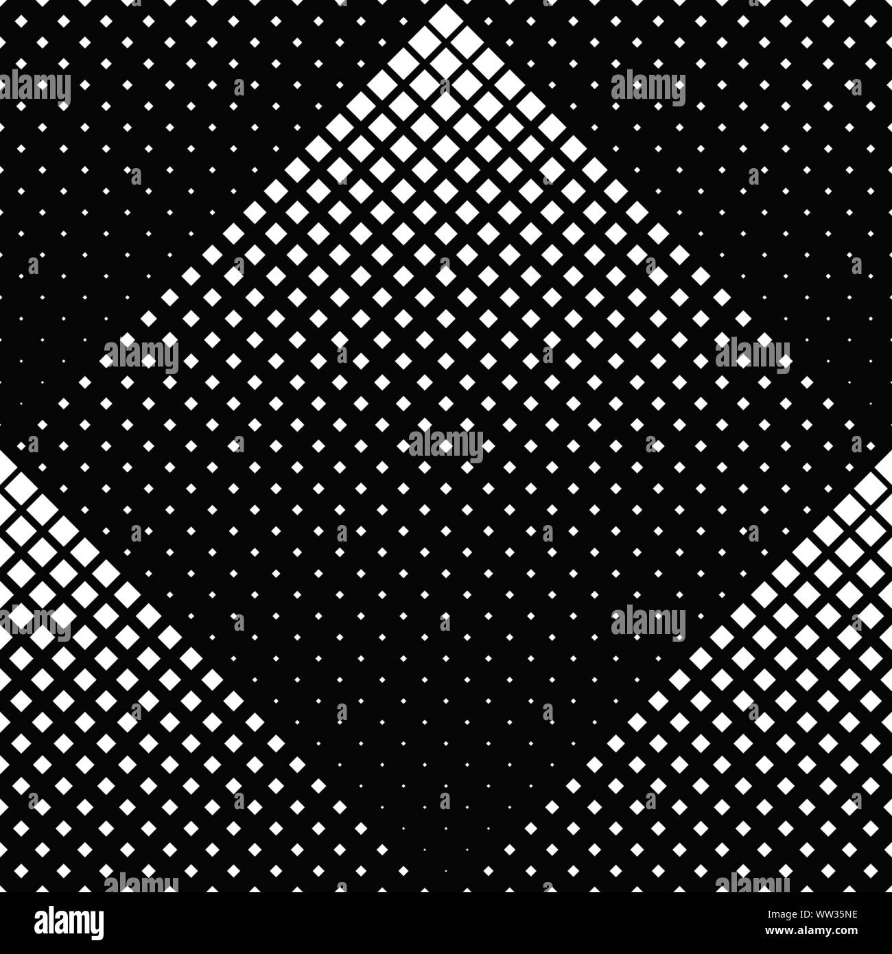 Seamless diagonal square pattern background - black and white vector ...