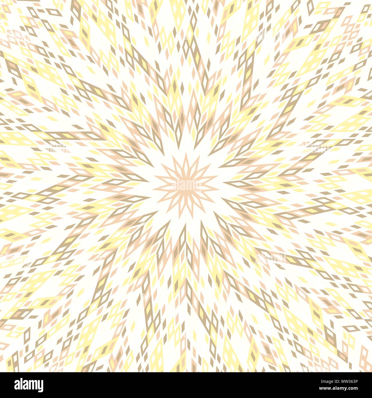 Colorful geometrical tiled pattern background - hypnotic psychedelic abstract vector graphic design Stock Vector
