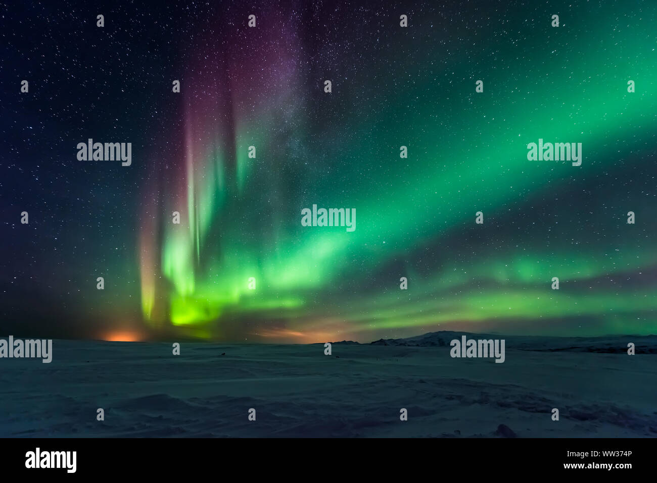 Northern lights aurora borealis Stock Photo Alamy