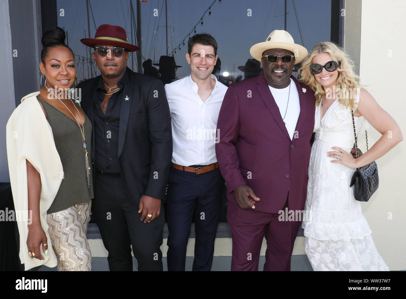 African American Film Critics Association (AAFCA) TV Honors Awards at the California Yacht Club in Marina Del Rey, California on August 11, 2019.  This was the launch of their first awards ceremony honoring those in television. Featuring: Tichina Arnold, Marcel Spears, Max Greenfield, Cedric the Entertainer, Beth Behrs Where: Los Angeles, California, United States When: 11 Aug 2019 Credit: Sheri Determan/WENN.com Stock Photo