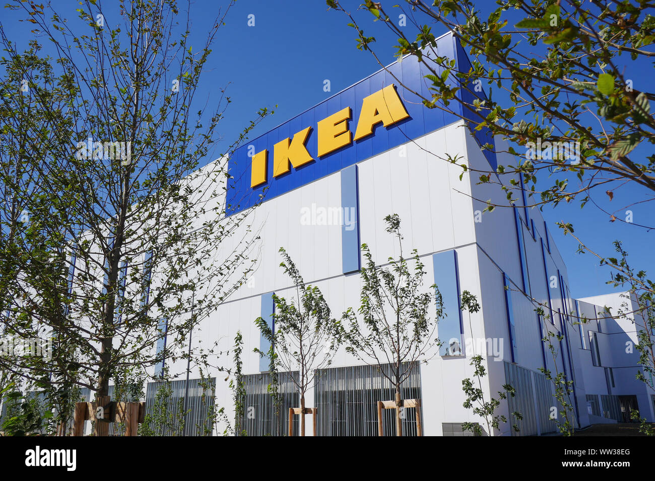 IKEA opens a gigantic store in newly amenaged Parilly area, Venissieux,  Rhone, France Stock Photo - Alamy