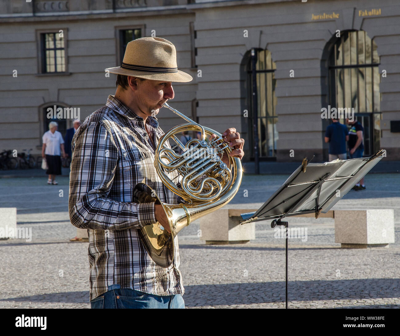 French horn playing hires stock photography and images Alamy