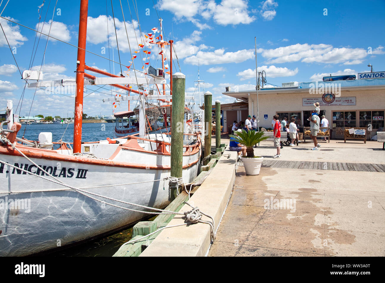 Tarpon Springs, Florida Seaport, USA, traditional Greek Sponge Industry Stock Photo Alamy