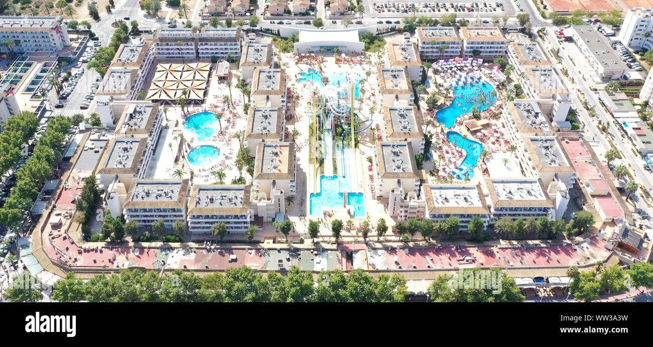 BH Hotel Mallorca, Magaluf Hotel, Magaluf waterpark, BCM Hotel Stock Photo  - Alamy