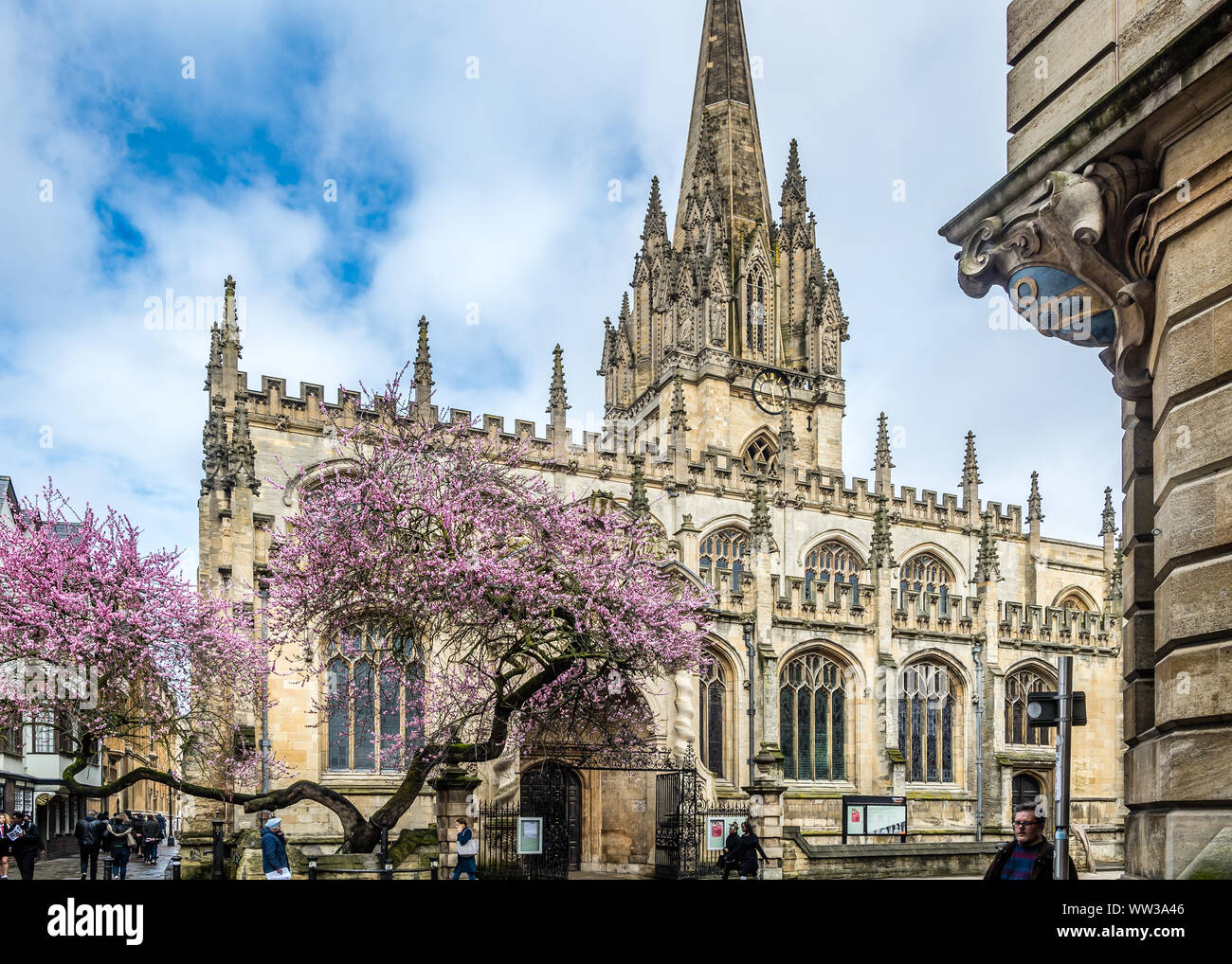 St Mary the Virgin, in the High, Oxford, UK. Stock Photo