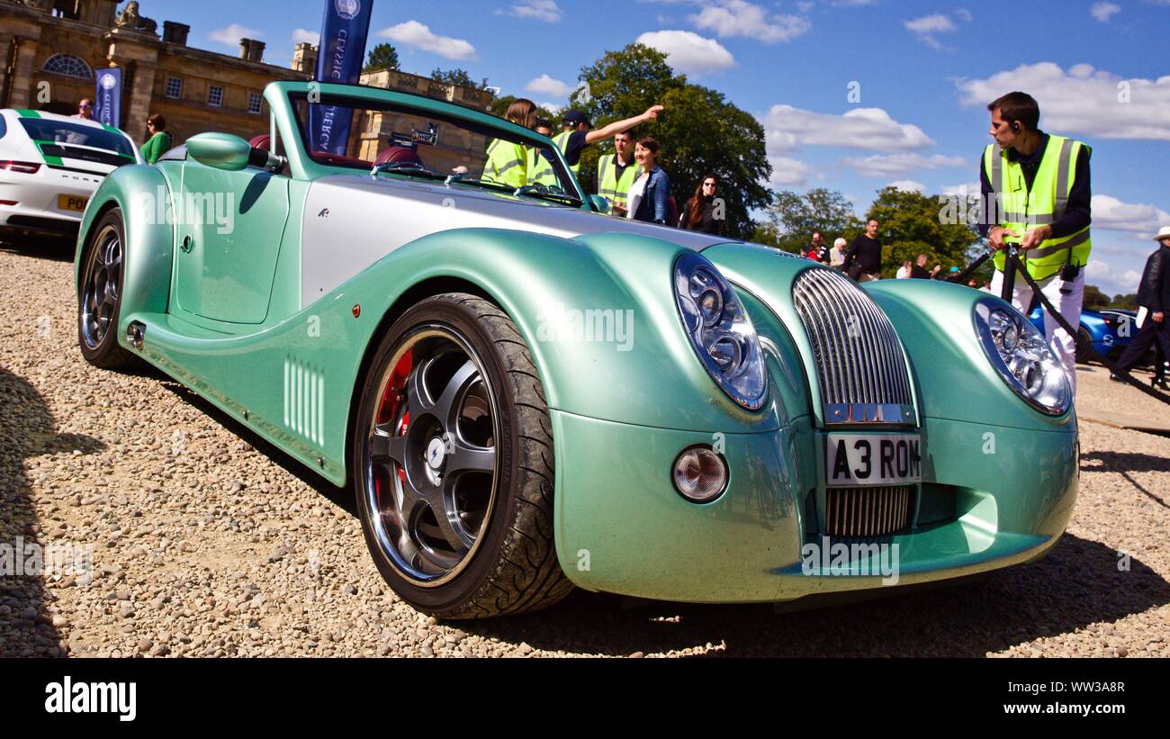 Beautiful hand-built Morgan Aero 8 on show at the Concours D’Elegance at Blenheim Palace on the 8th September 2019 Stock Photo