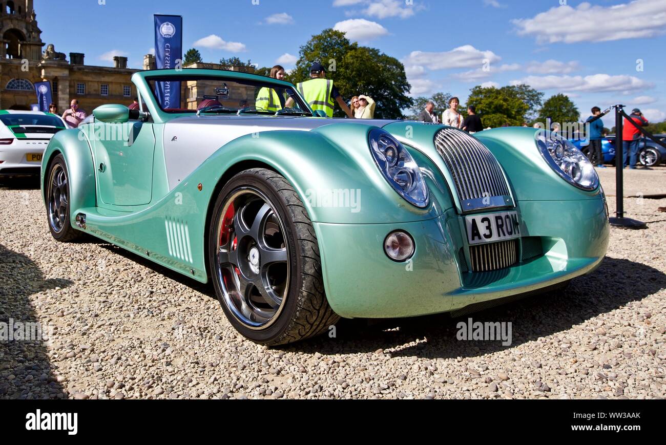 Beautiful hand-built Morgan Aero 8 on show at the Concours D’Elegance at Blenheim Palace on the 8th September 2019 Stock Photo