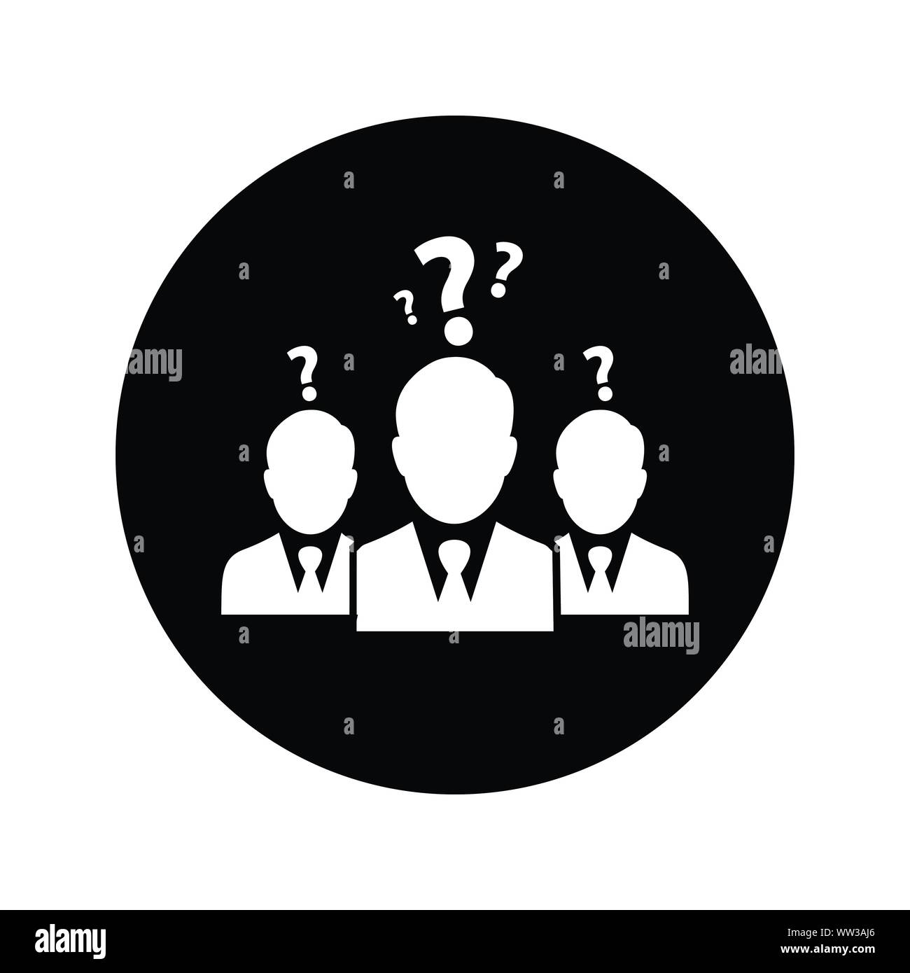 Query icon Black and White Stock Photos & Images - Alamy
