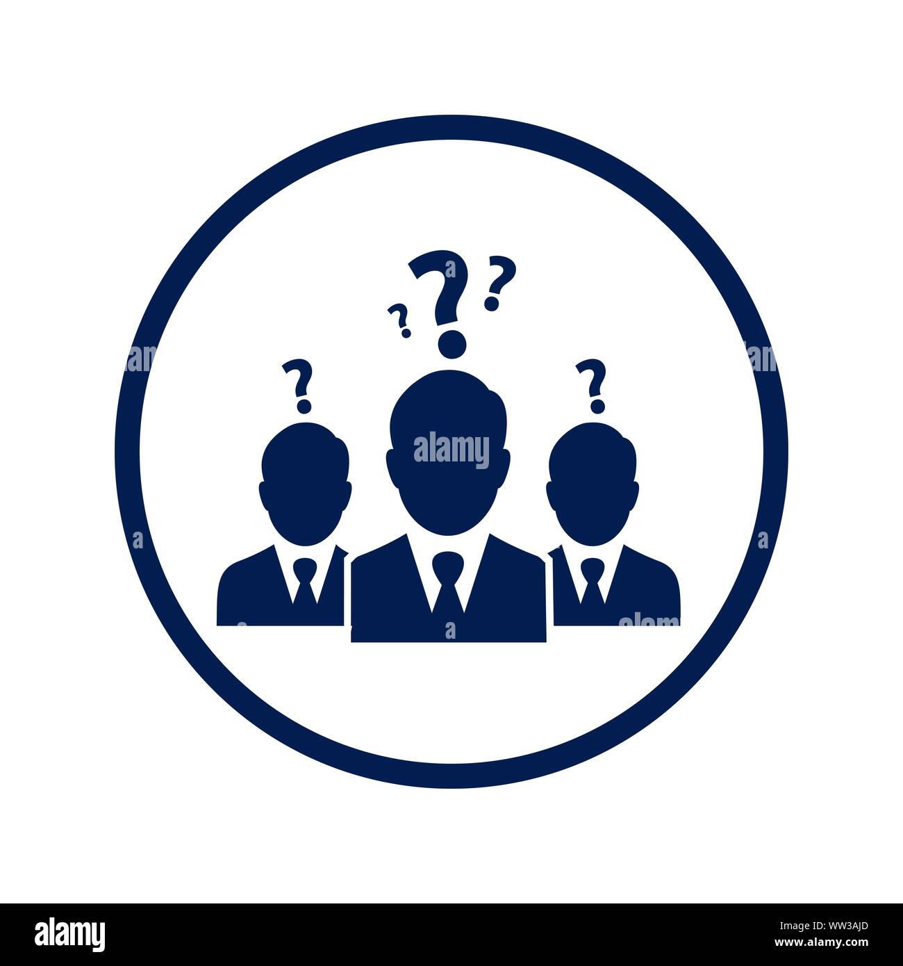 Business query, asking information icon Stock Vector Image & Art - Alamy
