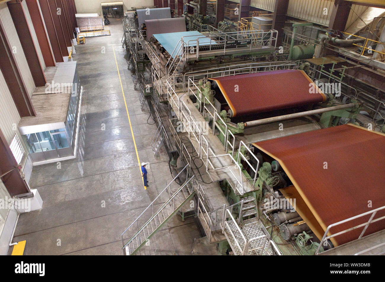 Paper Recycling Industry Stock Photo Alamy