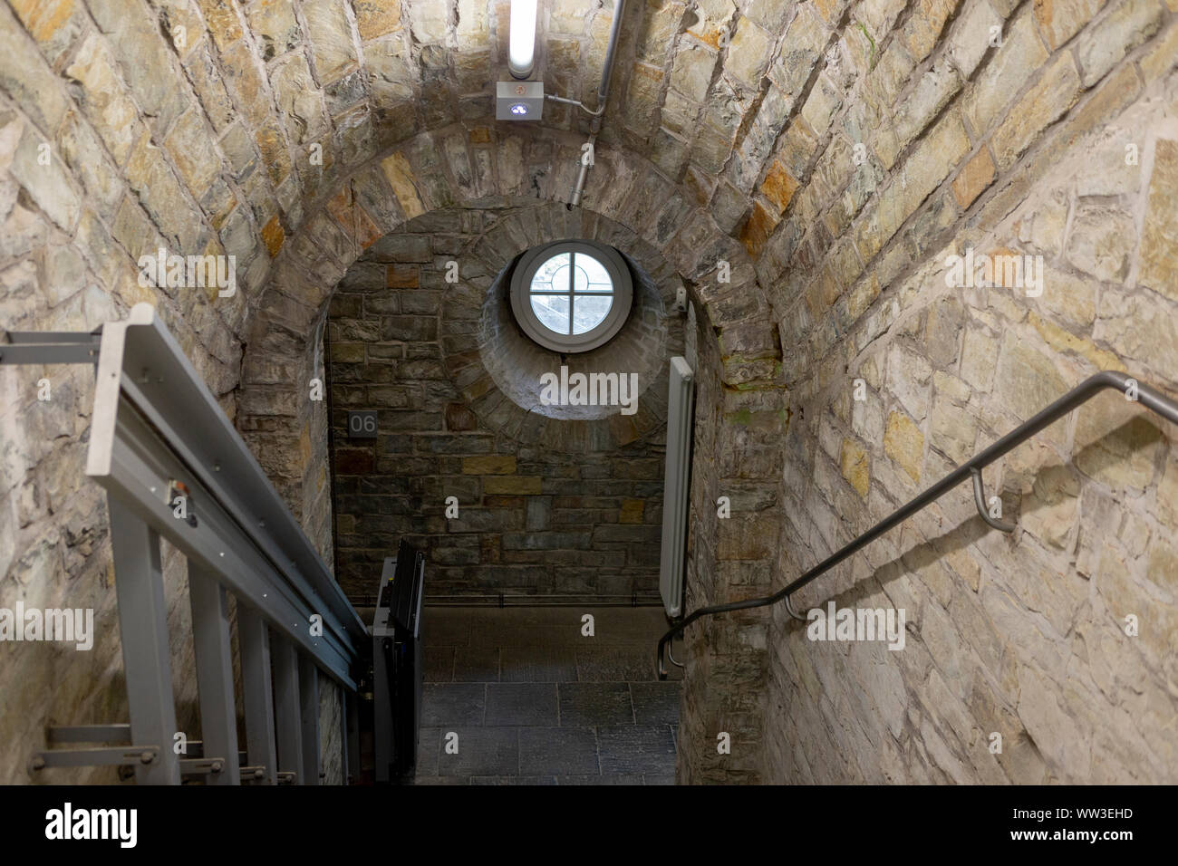 Architectural detail of the interior of the Wewelsburg castle Stock Photo