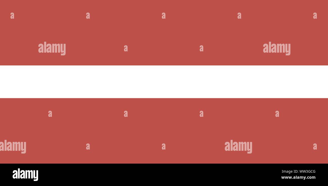 The national flag of Latvia. Vector illustration. Riga Stock Vector