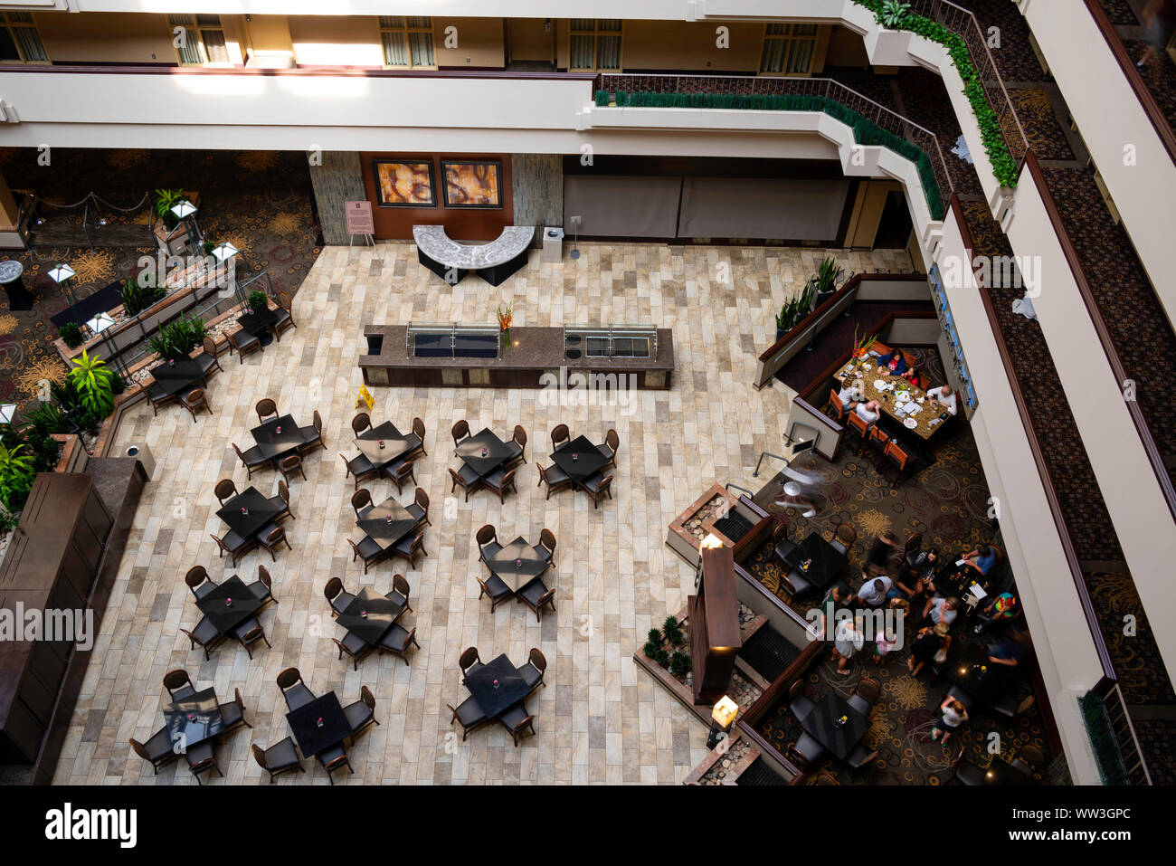 Interior Photograph Of A Hotel. Embassy Suites By Hilton, Des Moines 