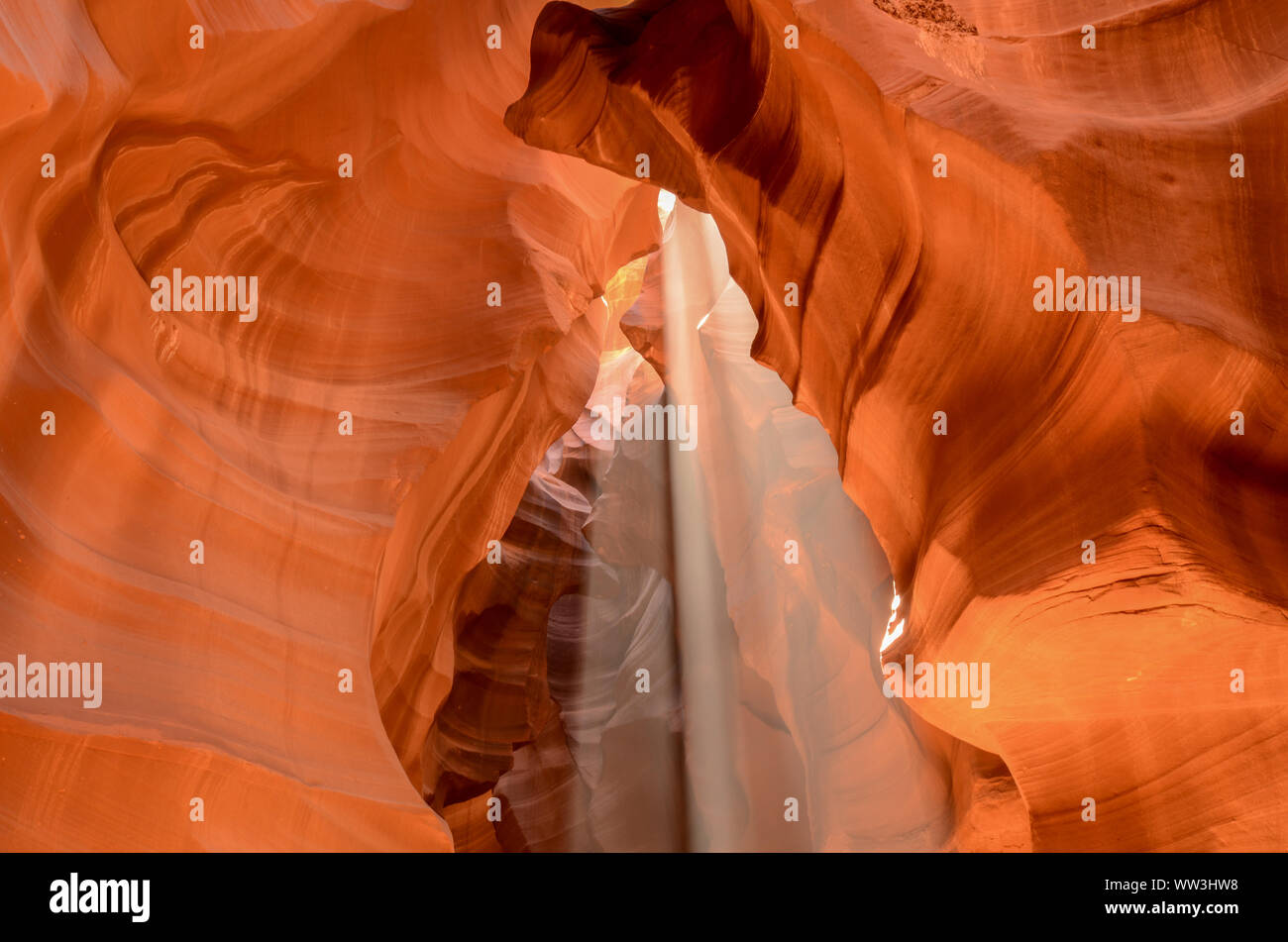 Lower and Upper Antelope Canyon Stock Photo
