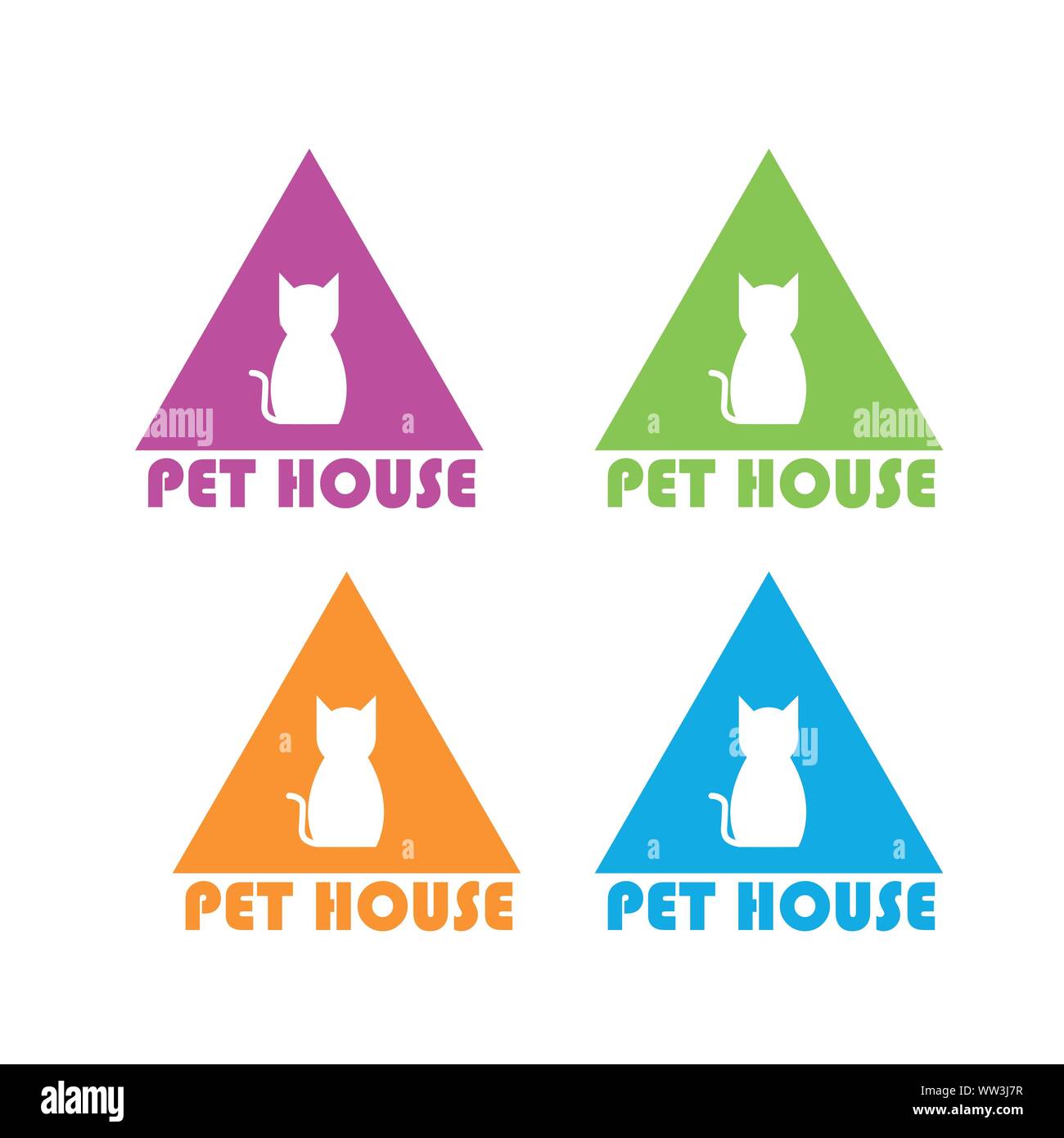 Pet House Logos Vector Work Stock Vector Image & Art Alamy