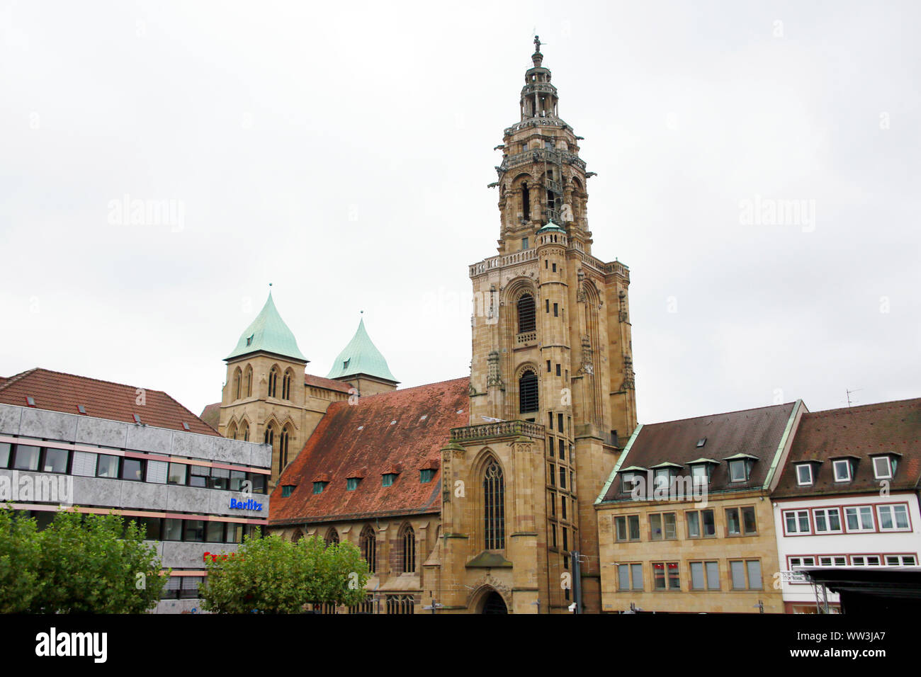 gotische evangelische Kirche St. Kilian, Heilbronn, Baden-Württemberg, Deutschland Stock Photo