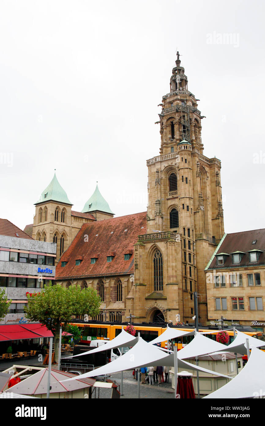 gotische evangelische Kirche St. Kilian, Heilbronn, Baden-Württemberg, Deutschland Stock Photo