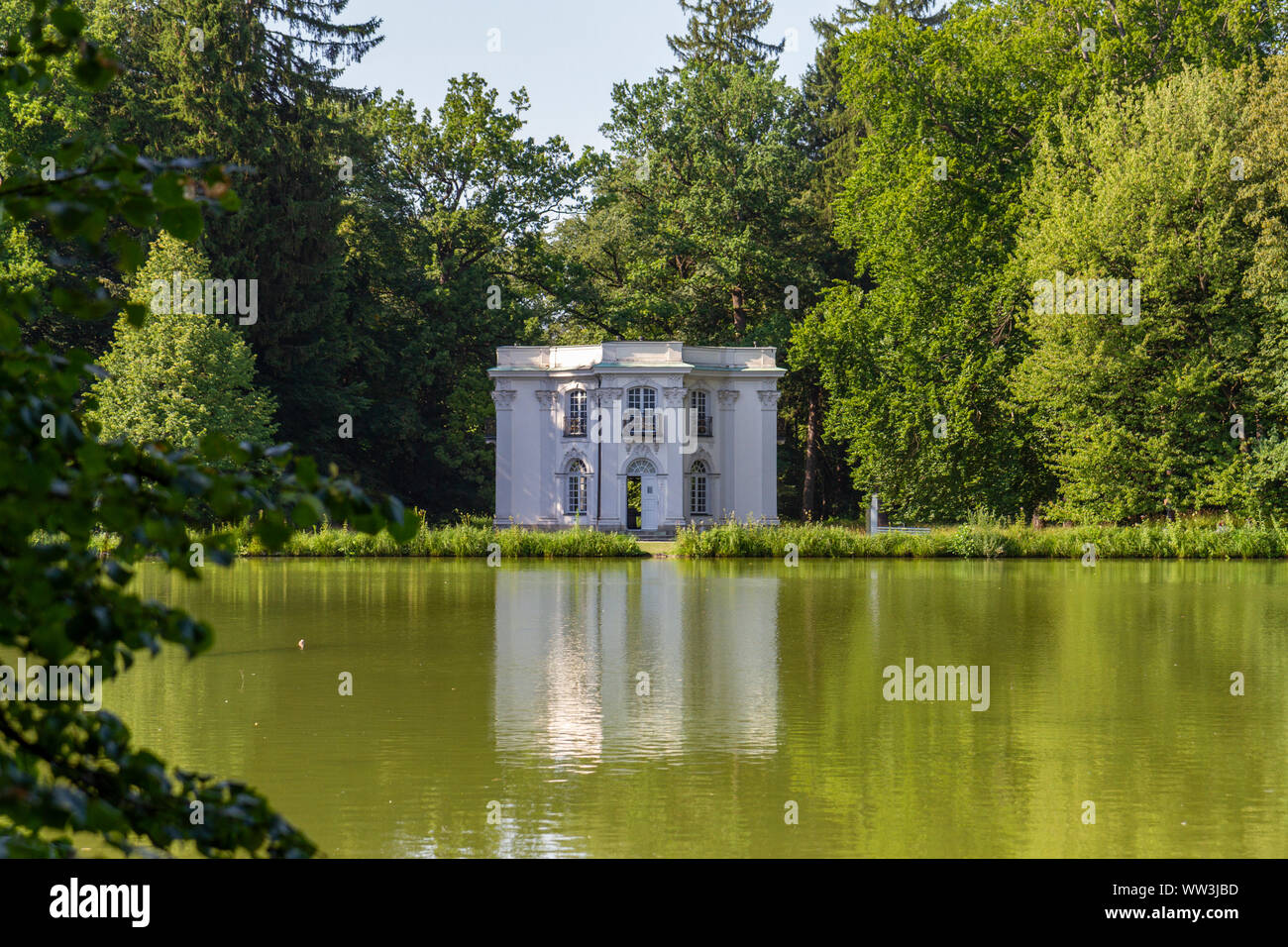 The Pagodenburg, Nymphenburg Palace grounds (Schloss Nymphenburg), Munich, Bavaria, Germany. Stock Photo