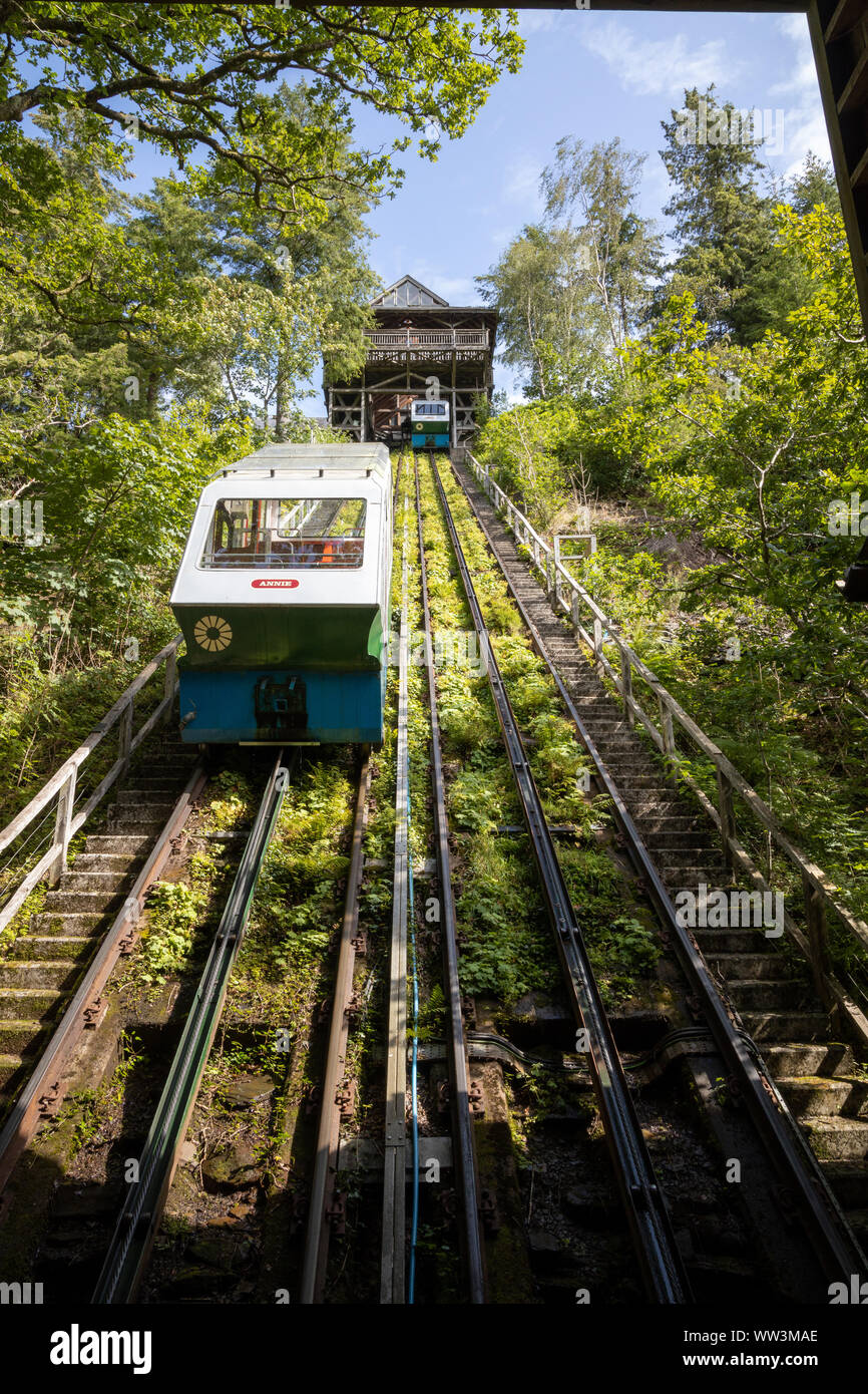Cliff Rails Water balanced funicular cliff railway hi-res stock photography and ...