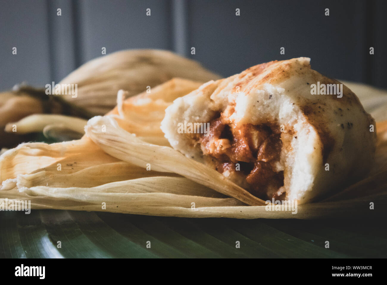 Chuchitos (Guatemalan Tamales) on Banana Leaf Stock Photo Alamy