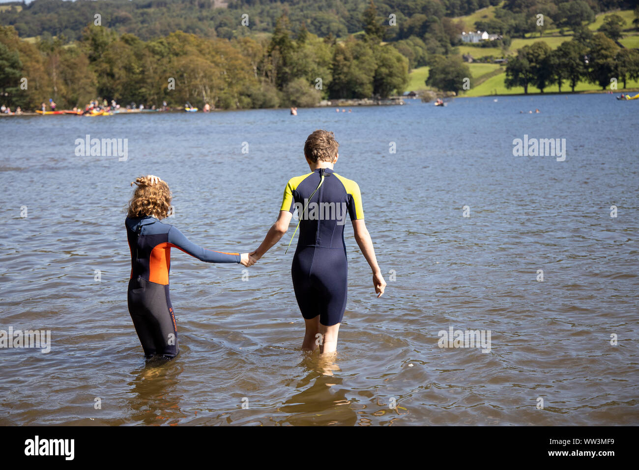 Swimmer wet suit hires stock photography and images Alamy