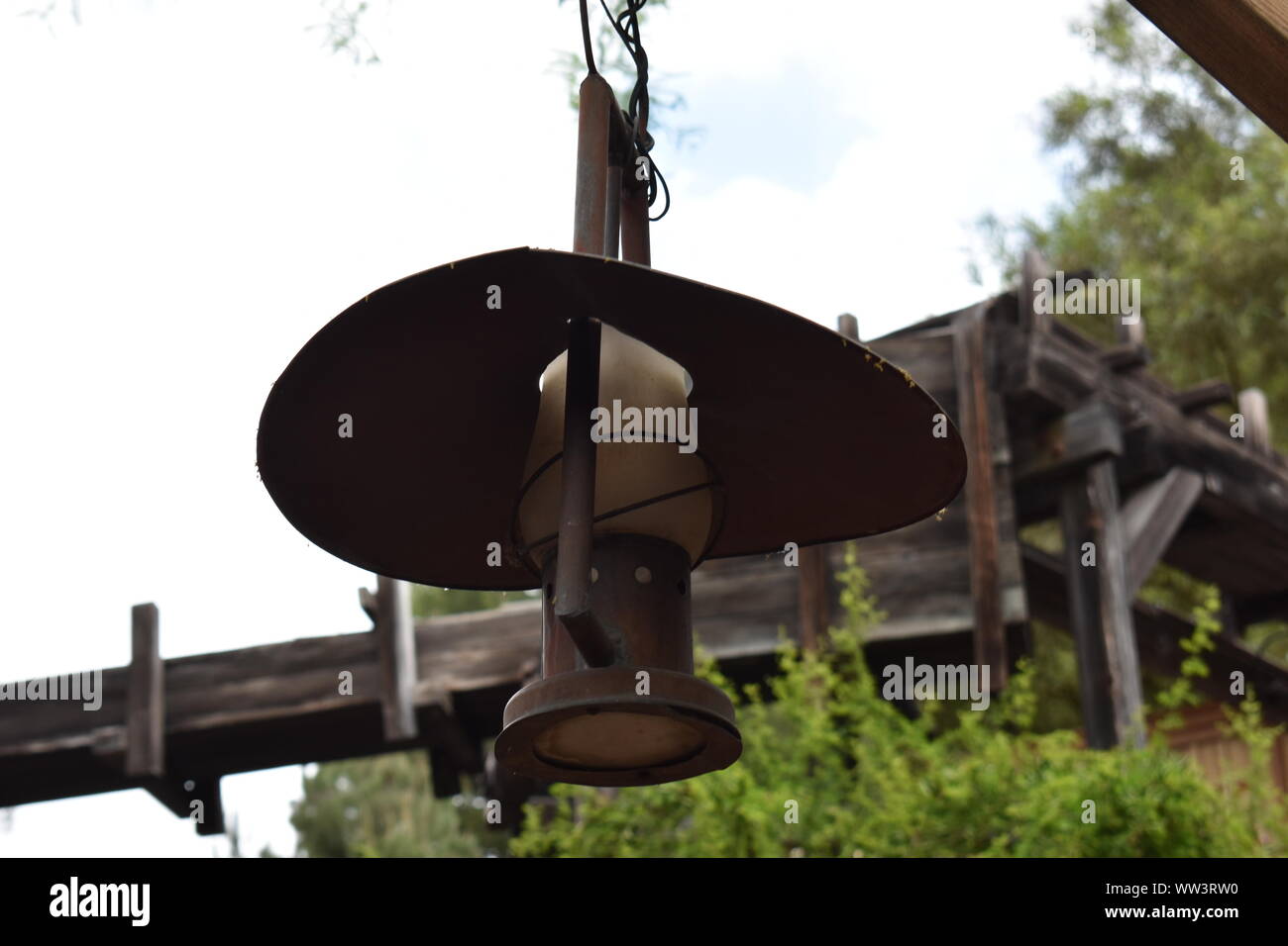 Old West Oil Lamp Stock Photo Alamy