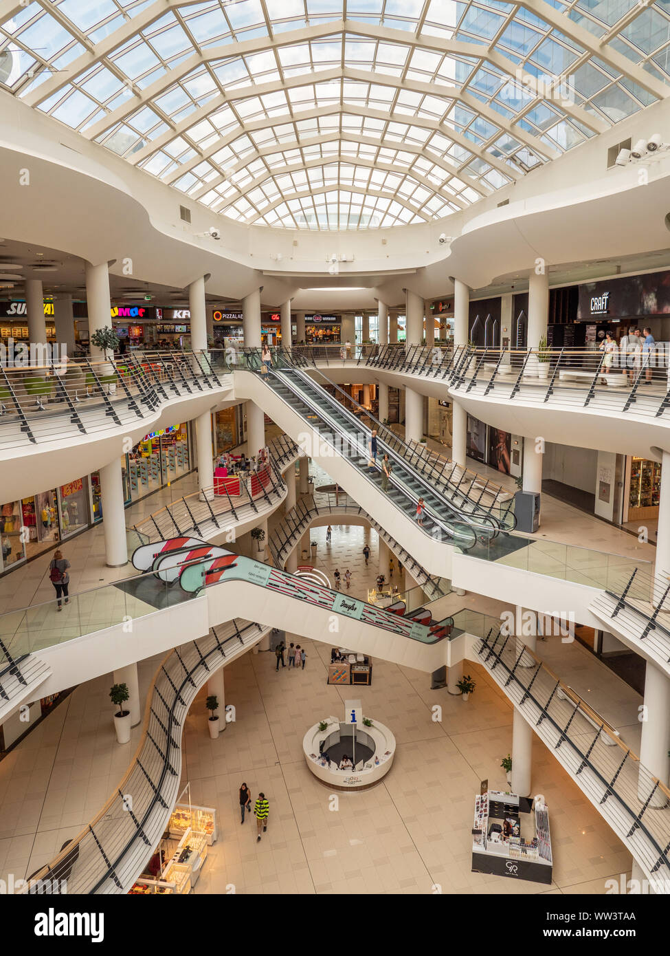 Interior of Bulgaria Mall, Sofia, Bulgaria Stock Photo