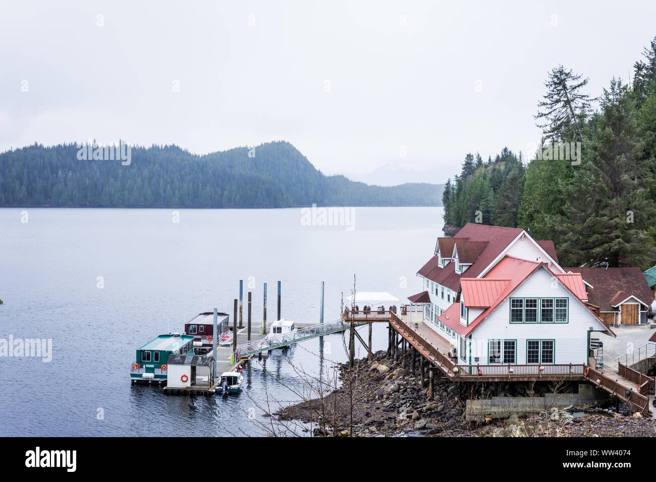 Ocean front property with private dock and multiple boats, Ketchikan