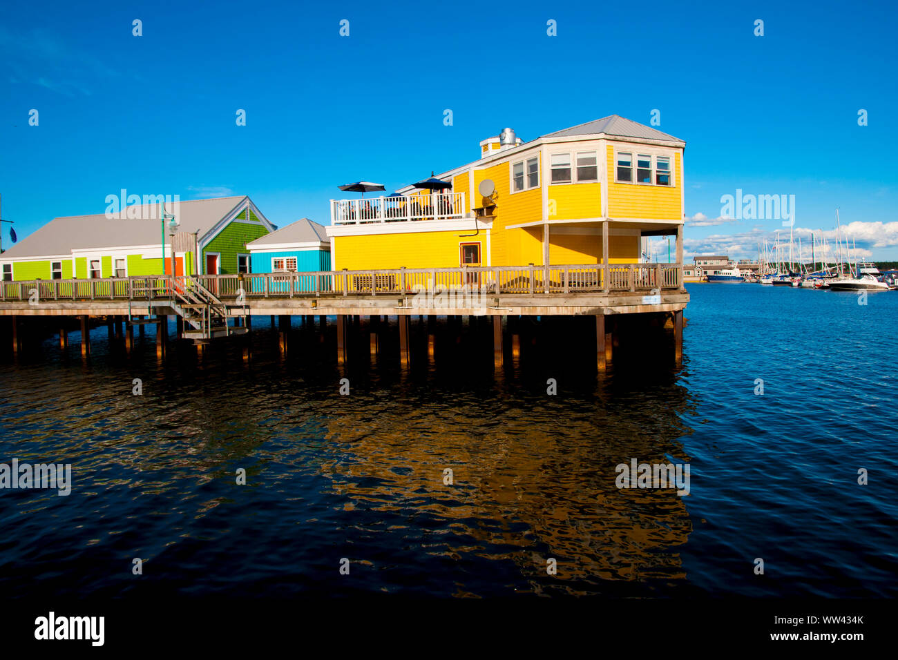 Boardwalk summerside prince edward island hires stock photography and