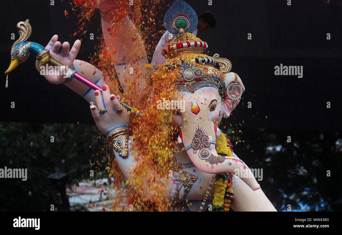 Mumbai. 12th Sep, 2019. Photo taken on Sept. 12, 2019 shows an ...