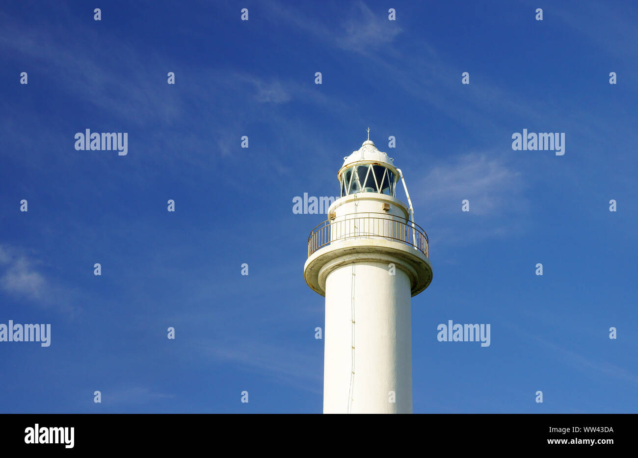 Ogansaki Lighthouse, Ishigaki Island, Okinawa Prefecture, Japan Stock Photo