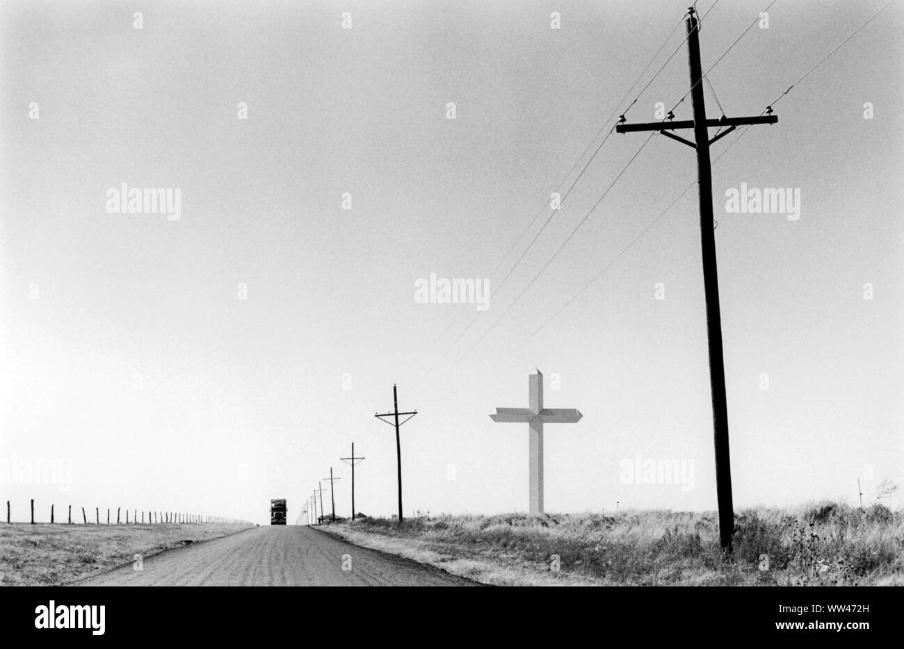 Groom Texas 1990s, The Cross of Our Lord Jesus Christ,1999 US USA HOMER SYKES Stock Photo