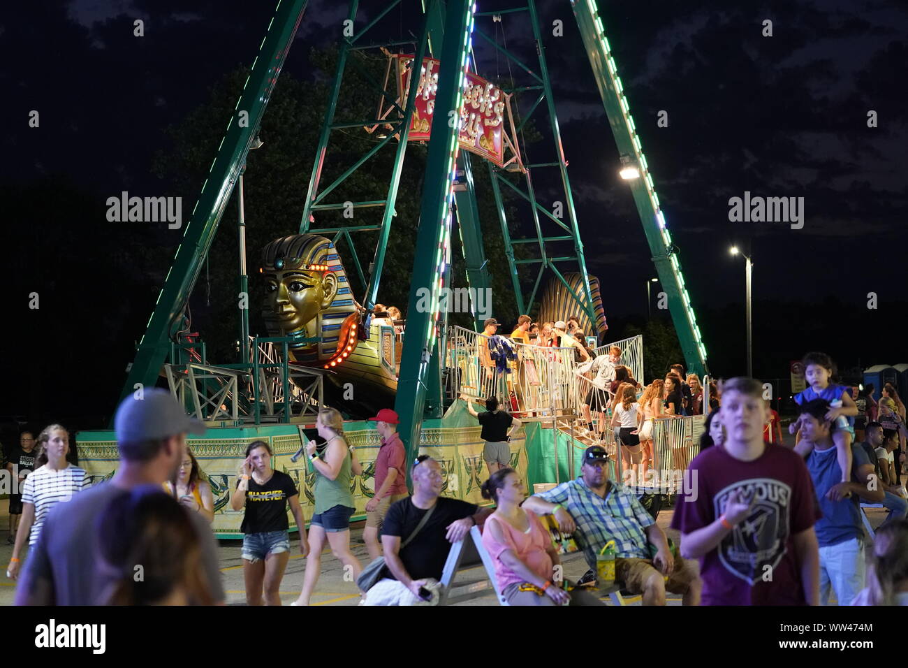 Fond du Lac, Wisconsin July 18th 2019 Nightlife activities at Fond du