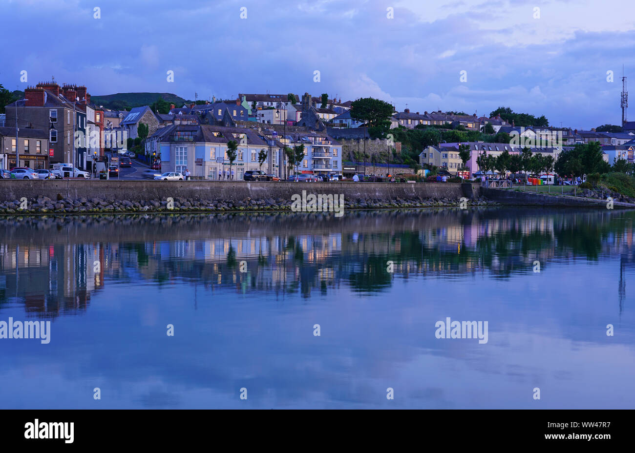 HOWTH, IRELAND -27 JUL 2019- View of the town of Howth, a fishing village and waterfront suburb of Dublin, the capital of Ireland. Stock Photo