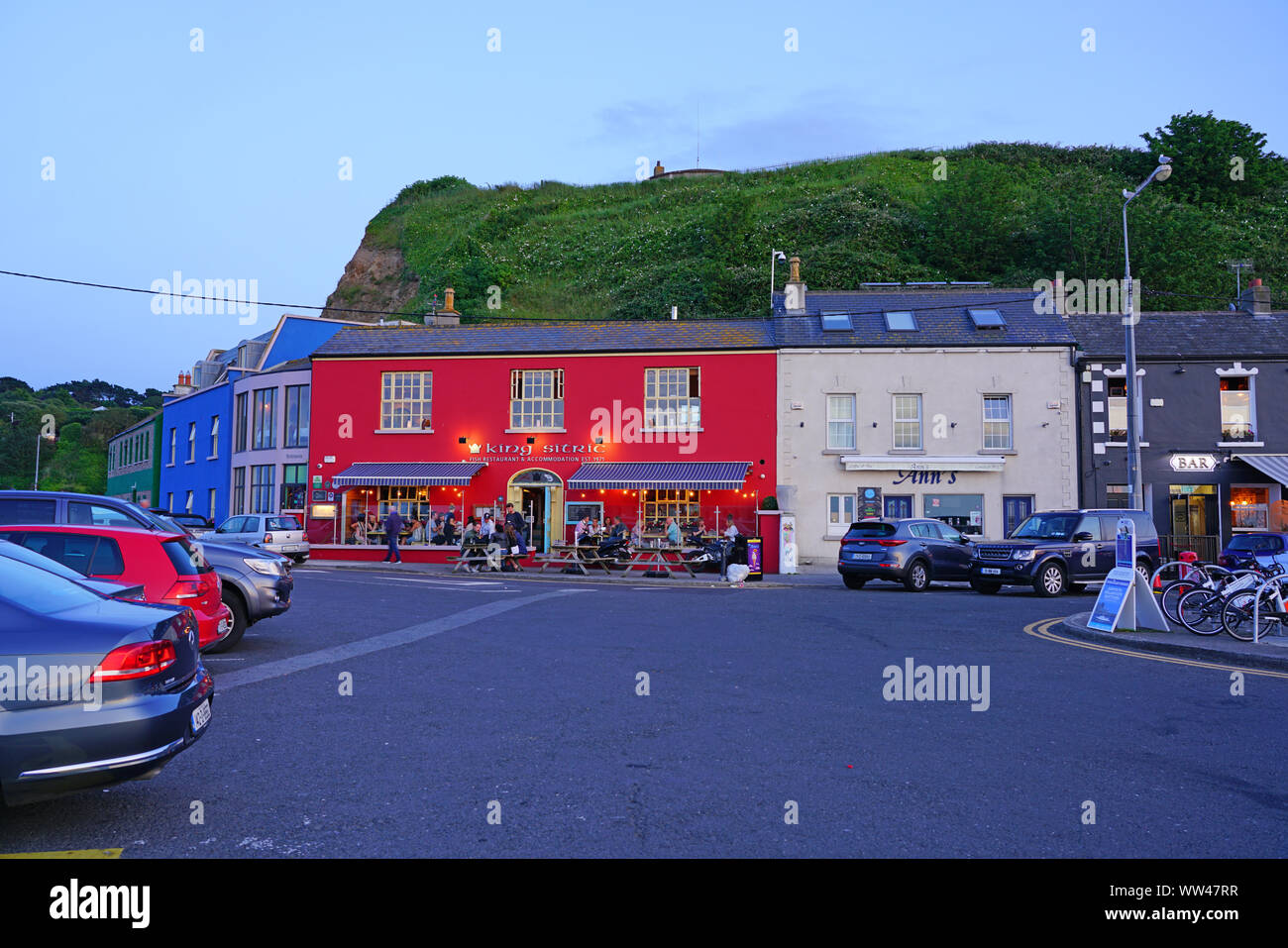 HOWTH, IRELAND -27 JUL 2019- View of the town of Howth, a fishing village and waterfront suburb of Dublin, the capital of Ireland. Stock Photo