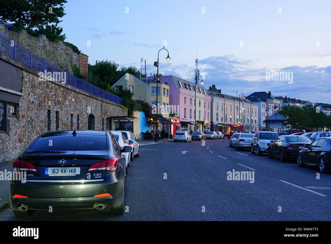HOWTH, IRELAND -27 JUL 2019- View of the town of Howth, a fishing village and waterfront suburb of Dublin, the capital of Ireland. Stock Photo