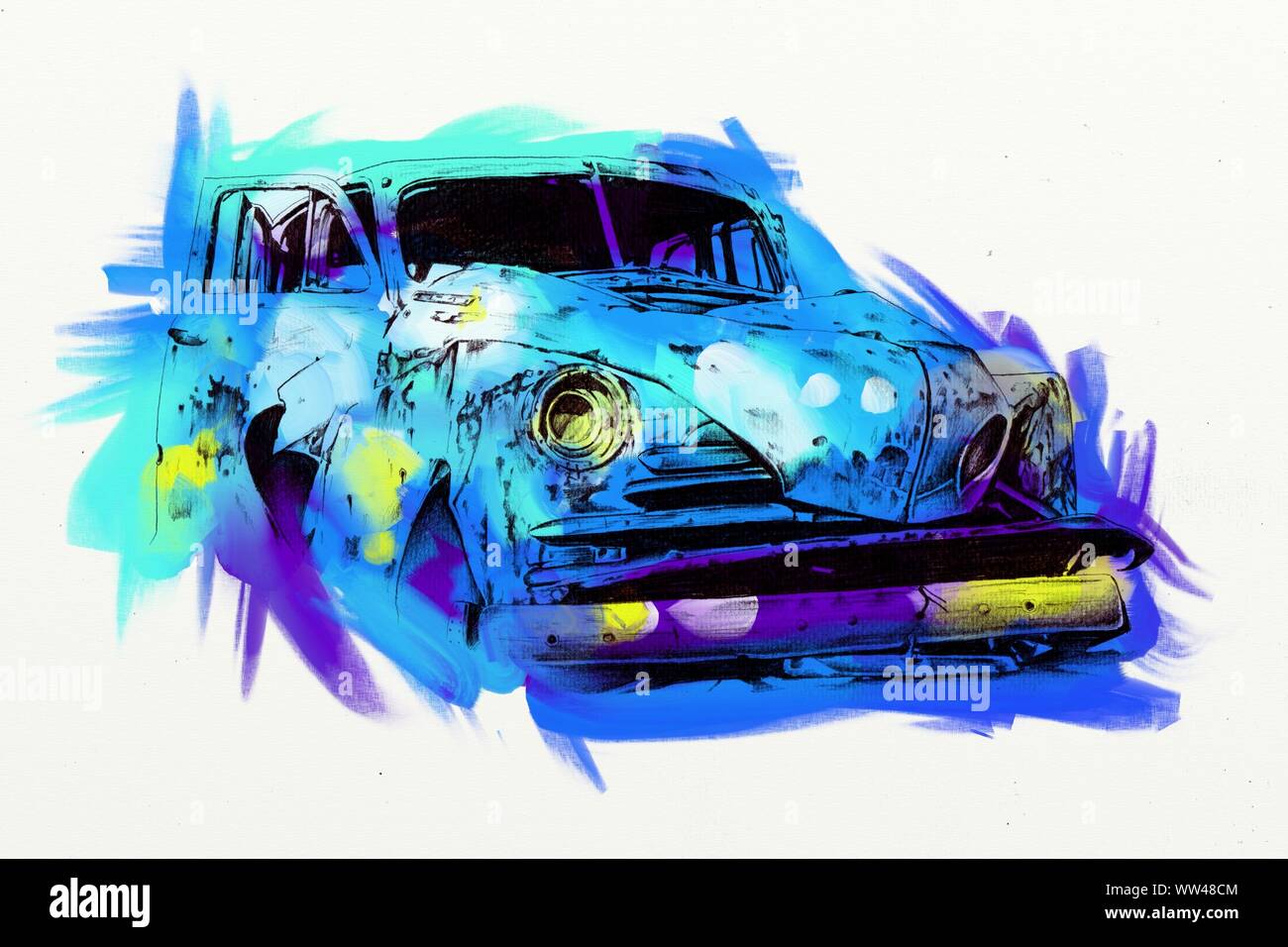 old classic car retro vintage Stock Photo - Alamy